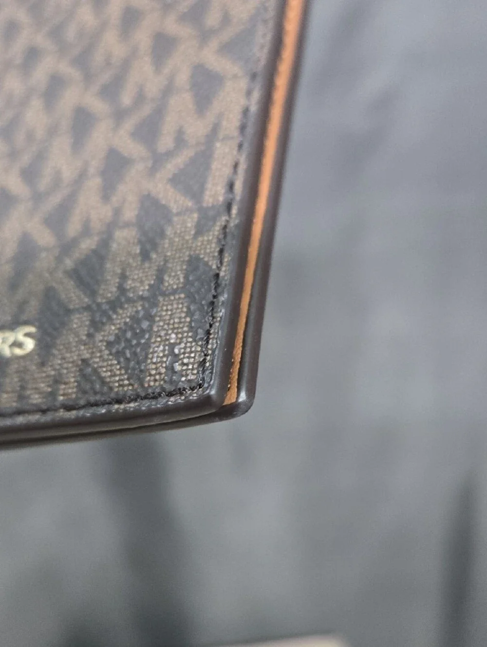NWOT Michael Kors Brown  Signature MK Passport and Card Holder